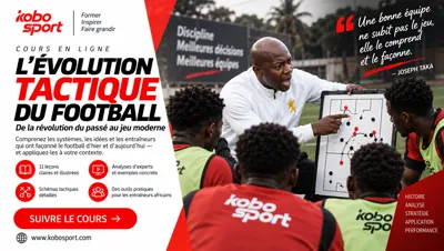 Visuel du cours sur l'évolution tactique du football